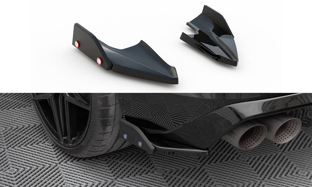 Maxton Design Heck Ansatz Flaps Diffusor V.5 + Flaps passend für VW Golf R Hatchback Mk8 Facelift