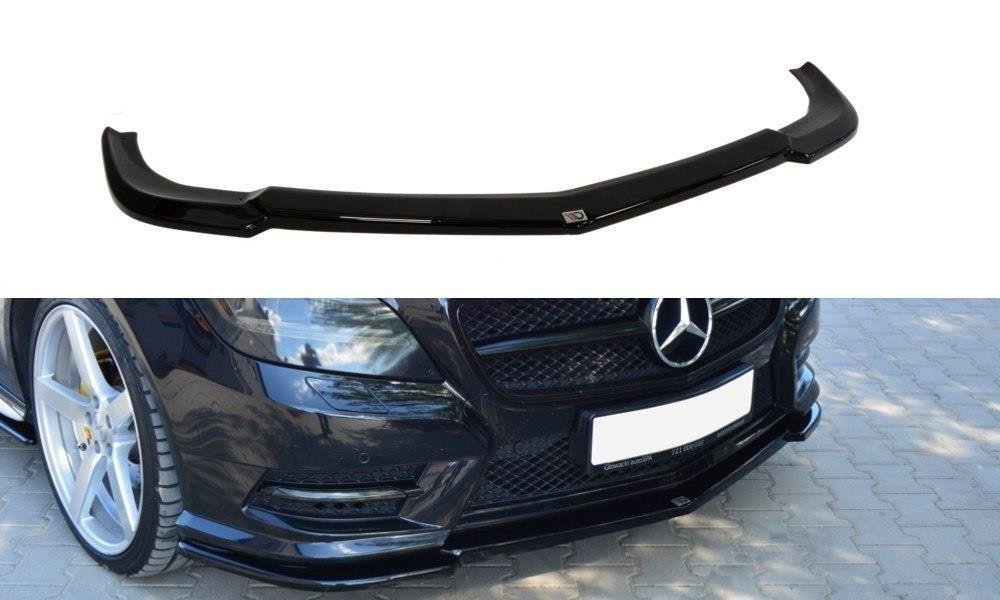 Maxton Design Street+ Spoilerlippe Front Ansatz passend für Mercedes-Benz CLS AMG-Line C218 schwarz Hochglanz