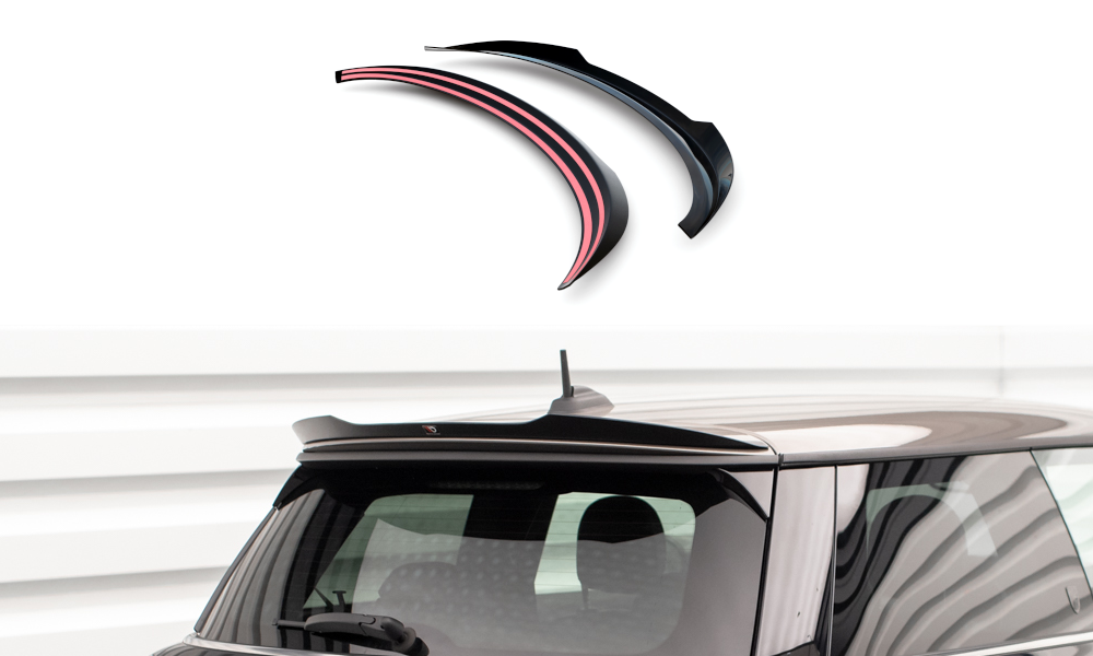 Maxton Design Spoiler CAP passend für Mini Cooper S F56 Facelift schwarz Hochglanz