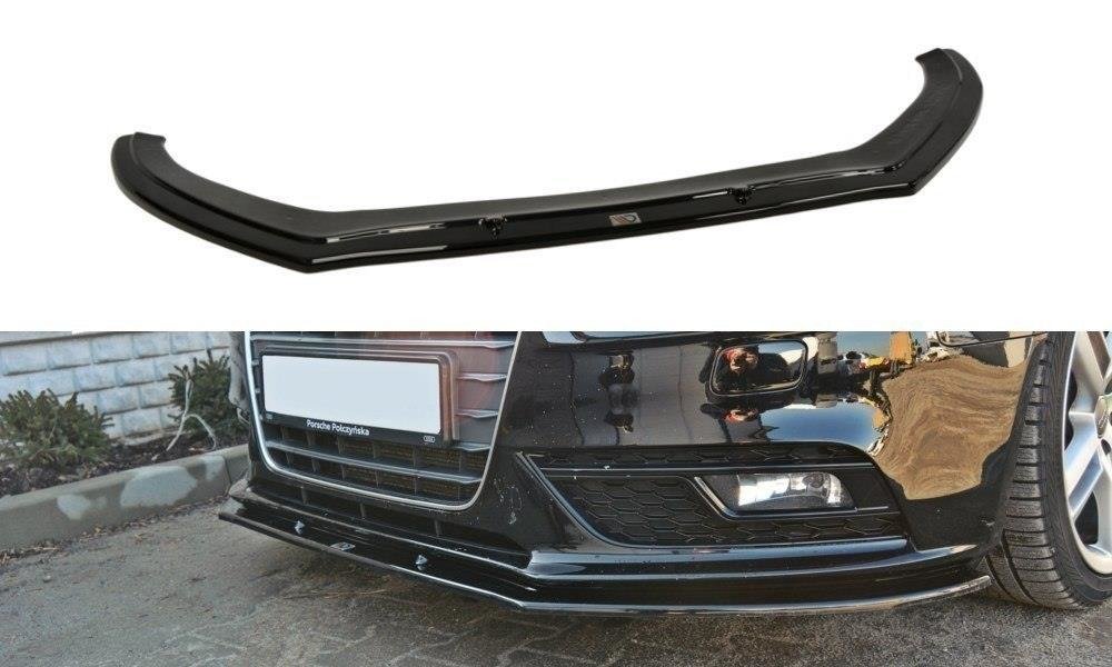 Maxton Design Front Diffuser V.1 Audi A4 B8 FL schwarz Hochglanz für Audi A4