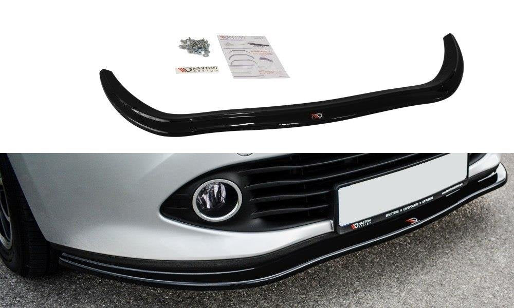 Maxton Design Street+ Spoilerlippe Front Ansatz V.1 passend für Renault Clio Mk4 schwarz Hochglanz