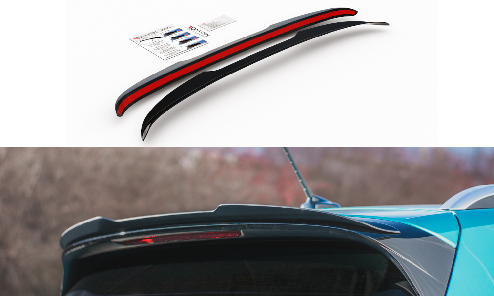 Maxton Design Spoiler CAP passend für VW T-Cross schwarz Hochglanz
