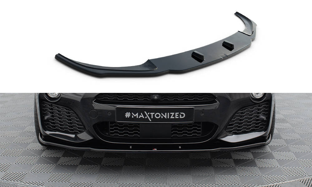 Maxton Design Street+ Spoilerlippe Front Ansatz passend für BMW X4 M Paket schwarz Hochglanz