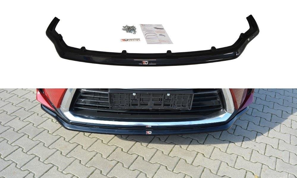 Maxton Design Street+ Spoilerlippe Front Ansatz V.1 passend für Lexus RX Mk4 schwarz Hochglanz