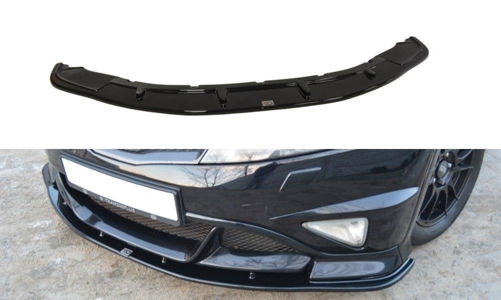Maxton Design Street+ Spoilerlippe Front Ansatz passend für HONDA CIVIC VIII TYPE R GP schwarz Hochglanz