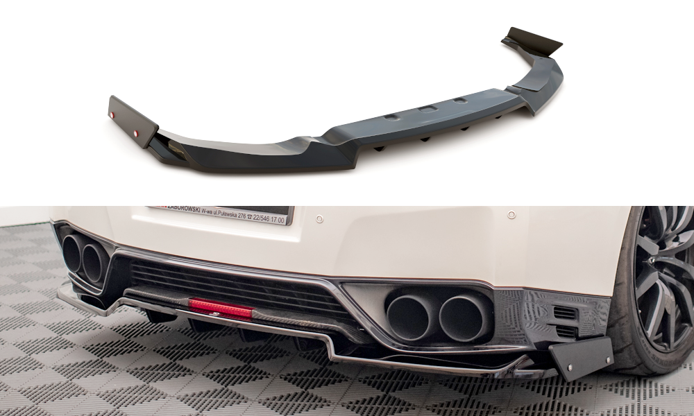 Maxton Design Heckansatz + Flaps Nissan GTR R35 Facelift für Nissan GT-R R35 Facelift