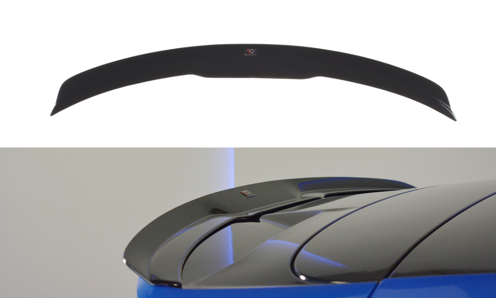 Maxton Design Spoiler CAP V.2 passend für Ford Focus Hatchback ST-Line Mk4 schwarz Hochglanz