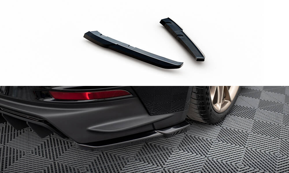 Maxton Design Heck Ansatz Flaps Diffusor passend für Porsche 911 992 GT3 schwarz Hochglanz
