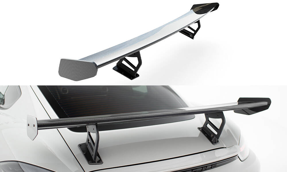 Maxton Design Carbon Spoiler With Internal Brackets Uprights V.2 Porsche 718 Cayman 982c für Porsche Cayman 982c