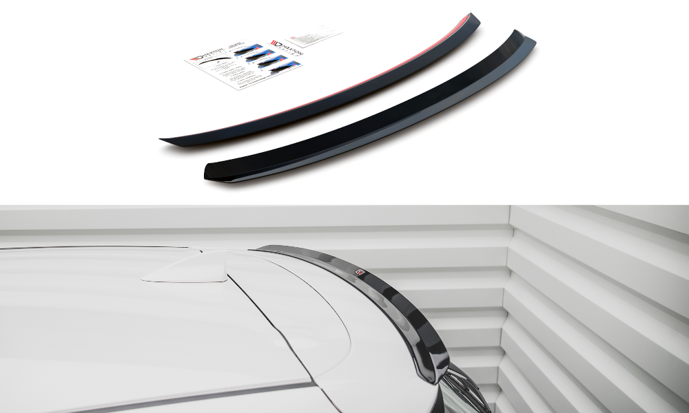 Maxton Design Spoiler CAP passend für Mazda CX-3 schwarz Hochglanz