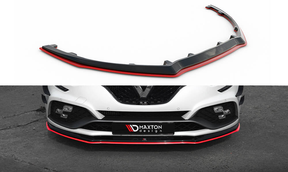 Maxton Design Street+ Spoilerlippe Front Ansatz V.3 passend für Renault Megane RS Mk4
