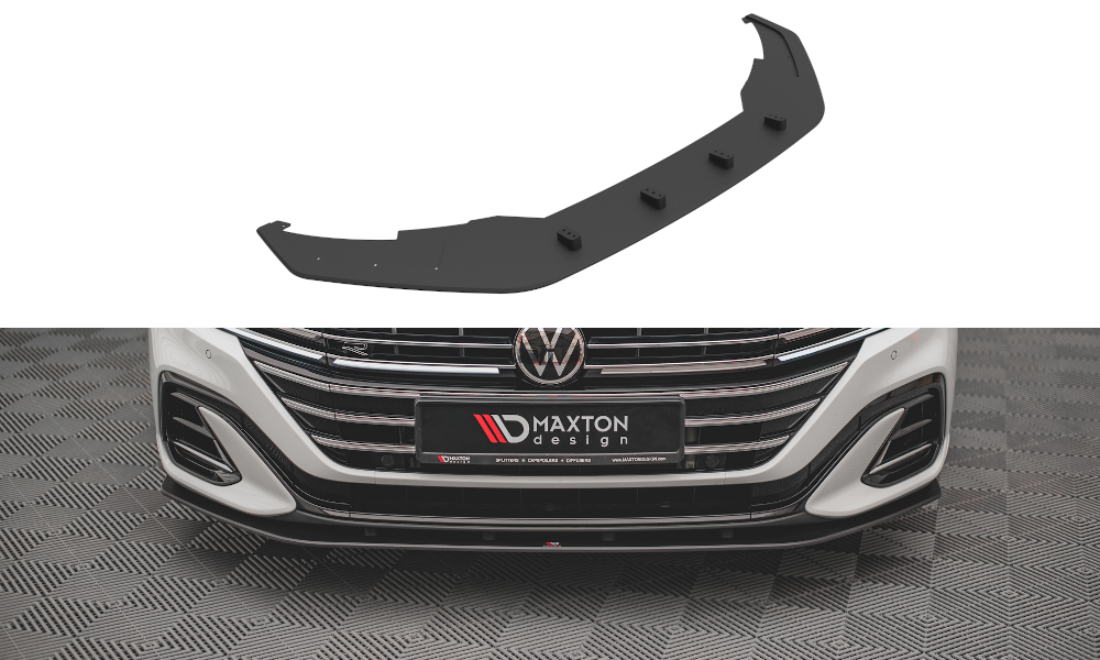 Maxton Design Street Pro Street+ Spoilerlippe Front Ansatz passend für VW Arteon Limousine / Shooting Brake R-Line Mk1 Facelift