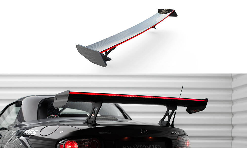 Maxton Design Carbon Spoiler+ LED Mazda MX5 Hardtop NC(MK3) für Mazda MX-5 Mk3 (NC)
