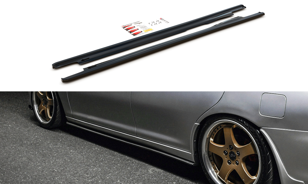 Maxton Design Seitenschweller Ansatz für Mazda Xedos 6 schwarz matt