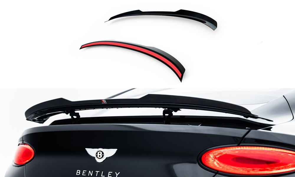 Maxton Design Spoiler CAP passend für Bentley Continental GT Coupe Mk3 schwarz Hochglanz