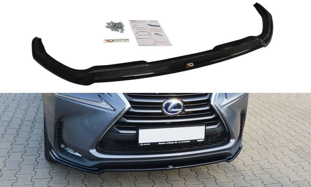 Maxton Design Front Ansatz V.1 für Lexus NX Mk1 schwarz matt
