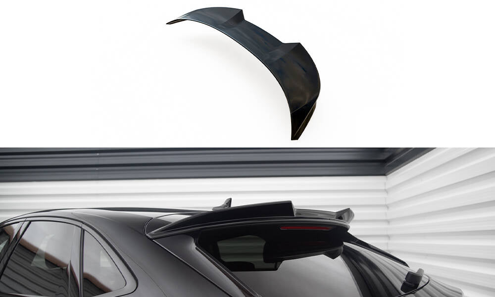 Maxton Design Spoiler CAP 3D passend für Audi Q3 Sportback F3 schwarz Hochglanz