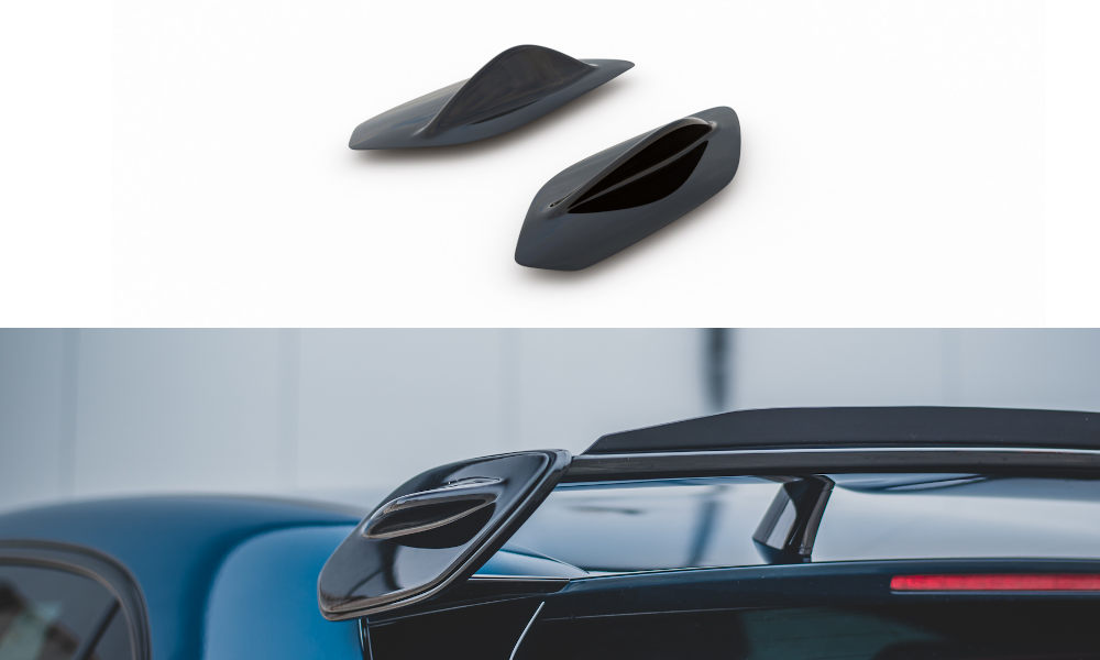 Maxton Design Spoiler Seitenerweiterungen Mercedes A35 AMG Hatchback W177 Carbon Look für Mercedes