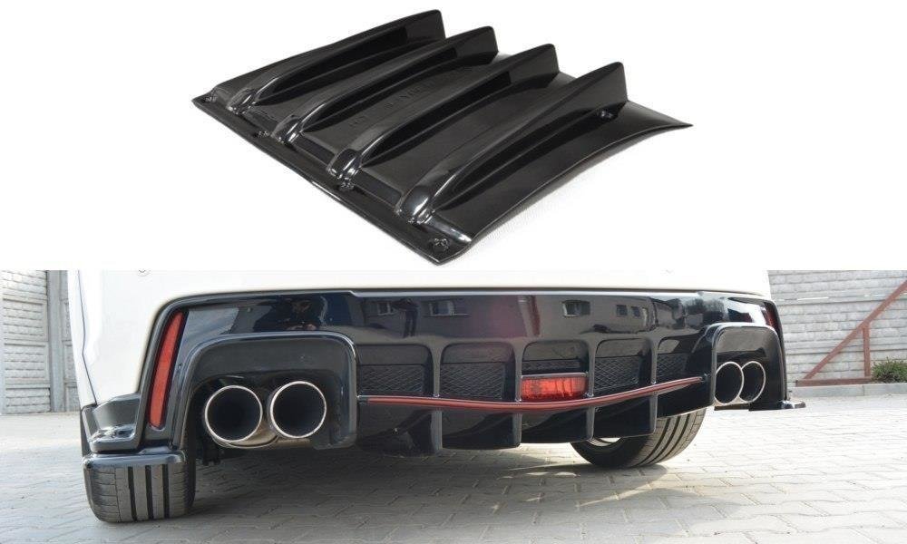 Maxton Design Diffusor Heck Ansatz passend für HONDA CIVIC IX TYPE R schwarz Hochglanz