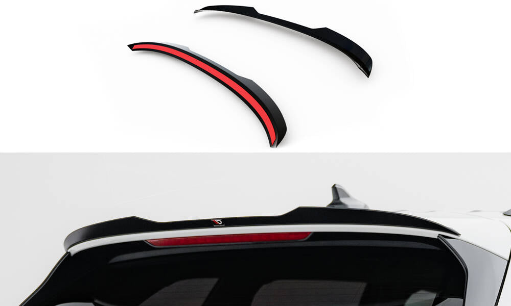 Maxton Design Spoiler CAP passend für VW Passat B9 schwarz Hochglanz
