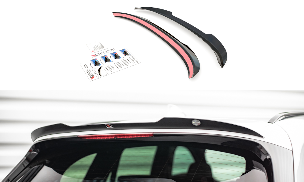 Maxton Design Spoiler CAP passend für BMW X1 M-Paket F48 schwarz Hochglanz
