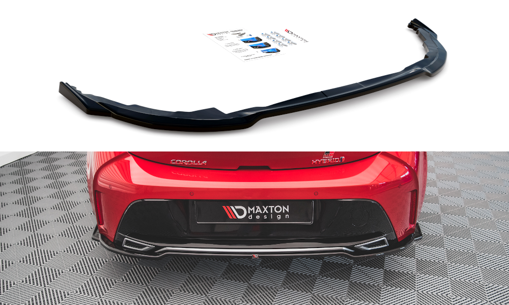 Maxton Design Heckansatz Toyota Corolla GR Sport Hatchback XII schwarz Hochglanz für Toyota Corolla XII [2019- 2023]