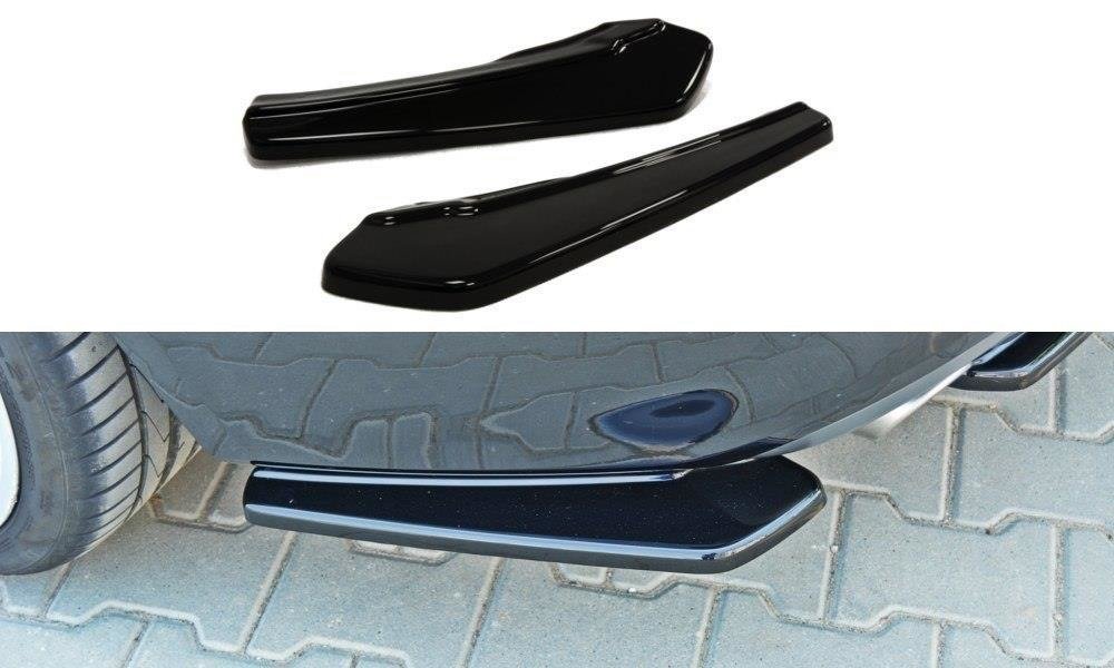 Maxton Design Heck Ansatz Flaps Diffusor passend für Audi A5 Coupe / Sportback S-Line 8T schwarz Hochglanz