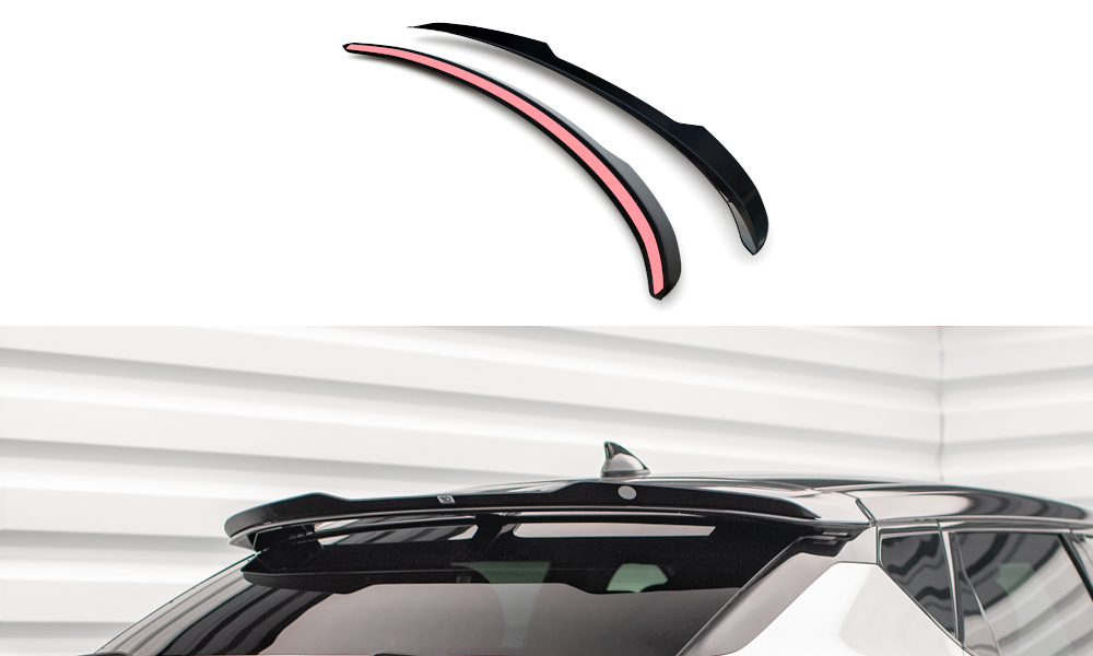 Maxton Design Höher Spoiler CAP passend für Kia EV6 Mk1 schwarz Hochglanz