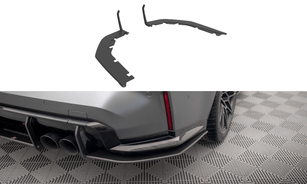 Maxton Design Street Pro Heck Ansatz Flaps Diffusor passend für BMW M3 Limousine / Touring G80 / G81