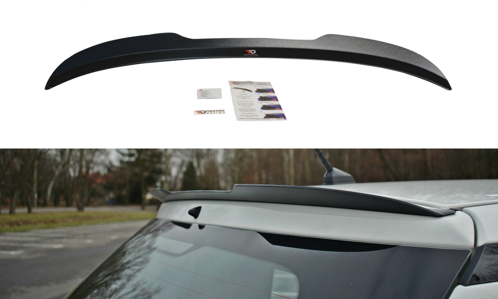 Maxton Design Spoiler CAP passend für SSANGYONG TIVOLI schwarz Hochglanz