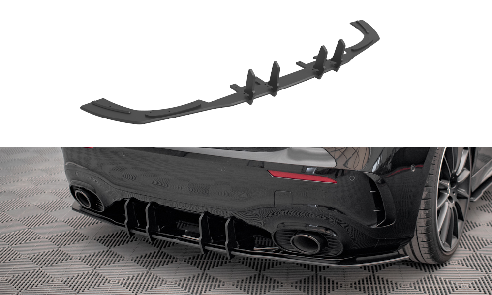 Maxton Design Street Pro Heckschürze passend für Mercedes A35 AMG Hatchback Aero Pack W177