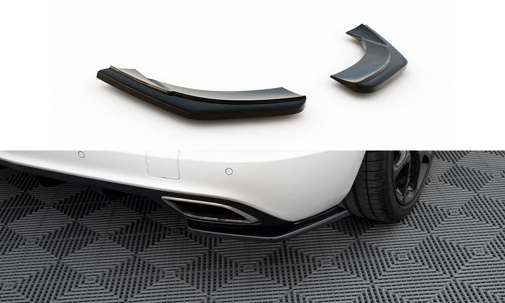 Maxton Design Heck Ansatz Flaps Diffusor passend für OPEL ASTRA J OPC / VXR schwarz Hochglanz