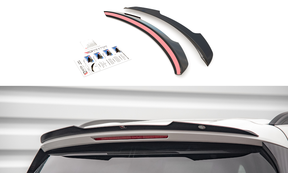 Maxton Design Spoiler CAP passend für Mercedes-Benz GLS AMG-Line X167 Facelift schwarz Hochglanz