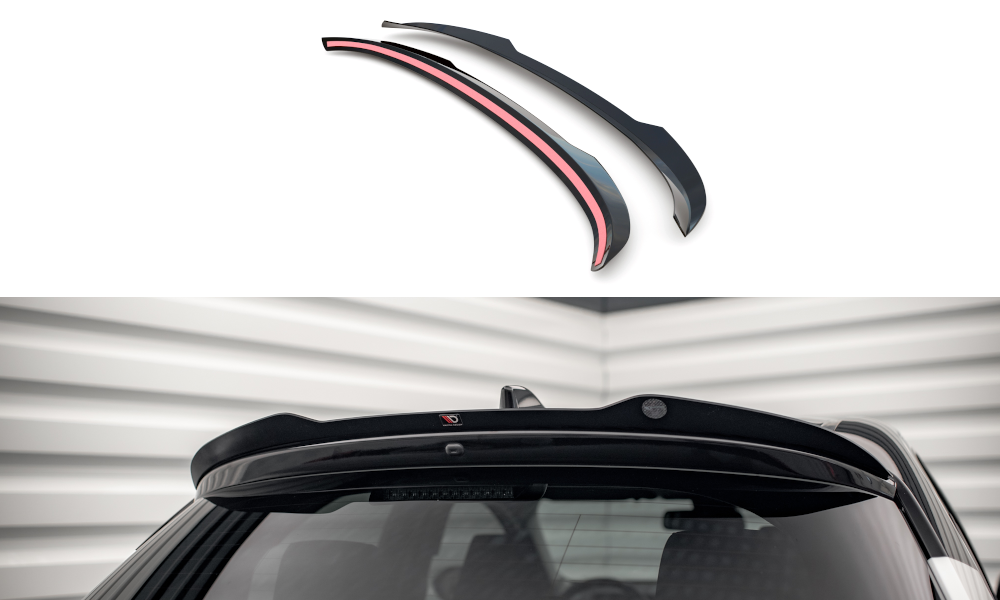 Maxton Design Spoiler CAP V.2 passend für Toyota Yaris Mk4 schwarz Hochglanz