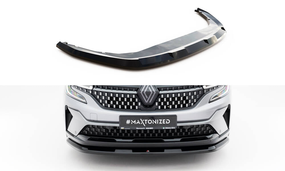 Maxton Design Street+ Spoilerlippe Front Ansatz passend für Renault Austral Iconic / Iconic Esprit Alpine Mk1 schwarz Hochglanz