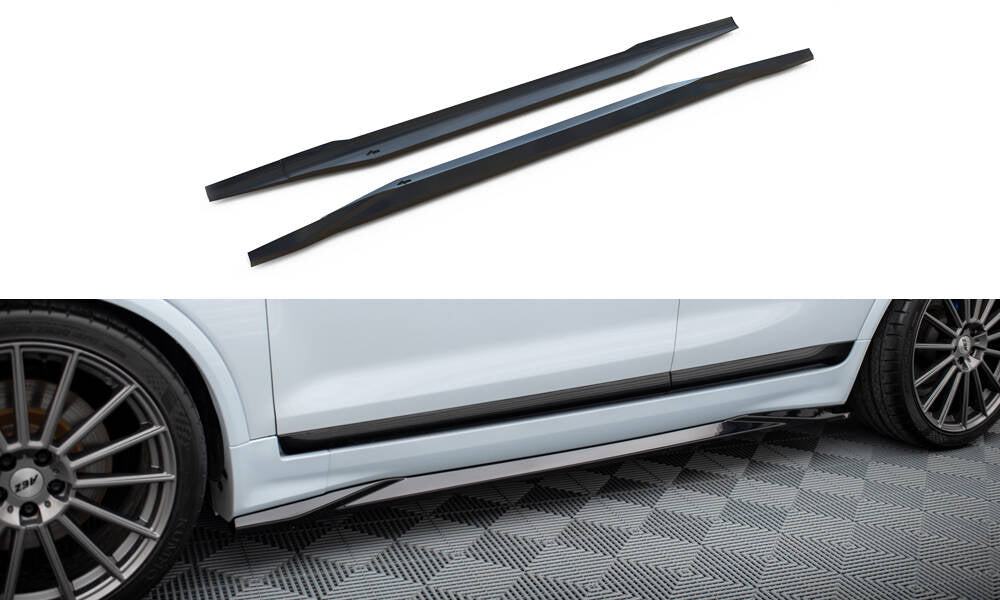 Maxton Design Street+ Seitenschweller Leisten passend für Ford Kuga ST Mk1 schwarz Hochglanz