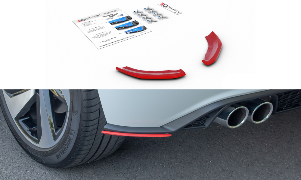 Maxton Design Heck Ansatz Flaps Diffusor für VW Polo GTI Mk6