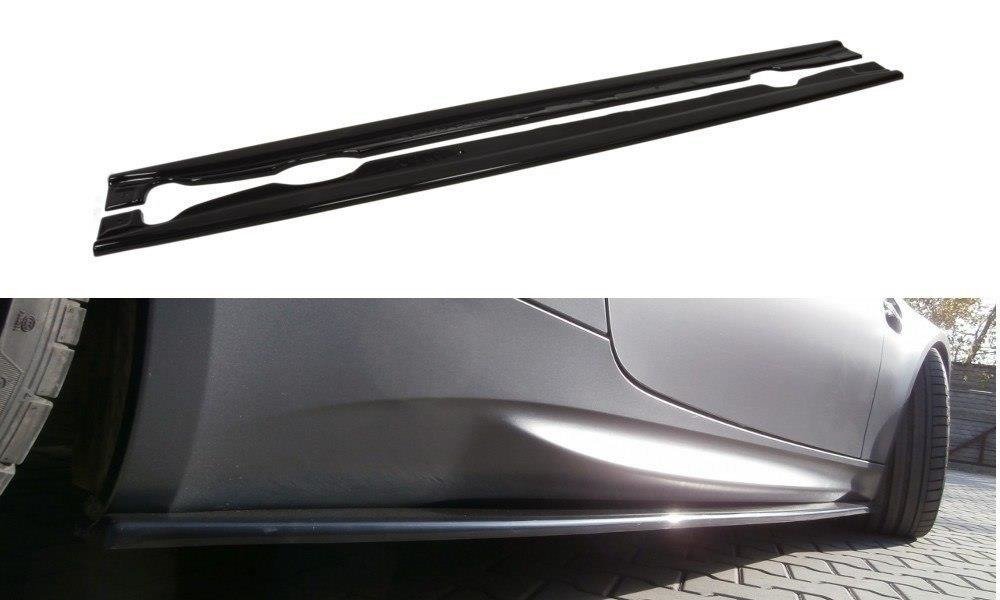 Maxton Design Street+ Seitenschweller Leisten passend für BMW M3 E92 / Cabrio E93 schwarz Hochglanz