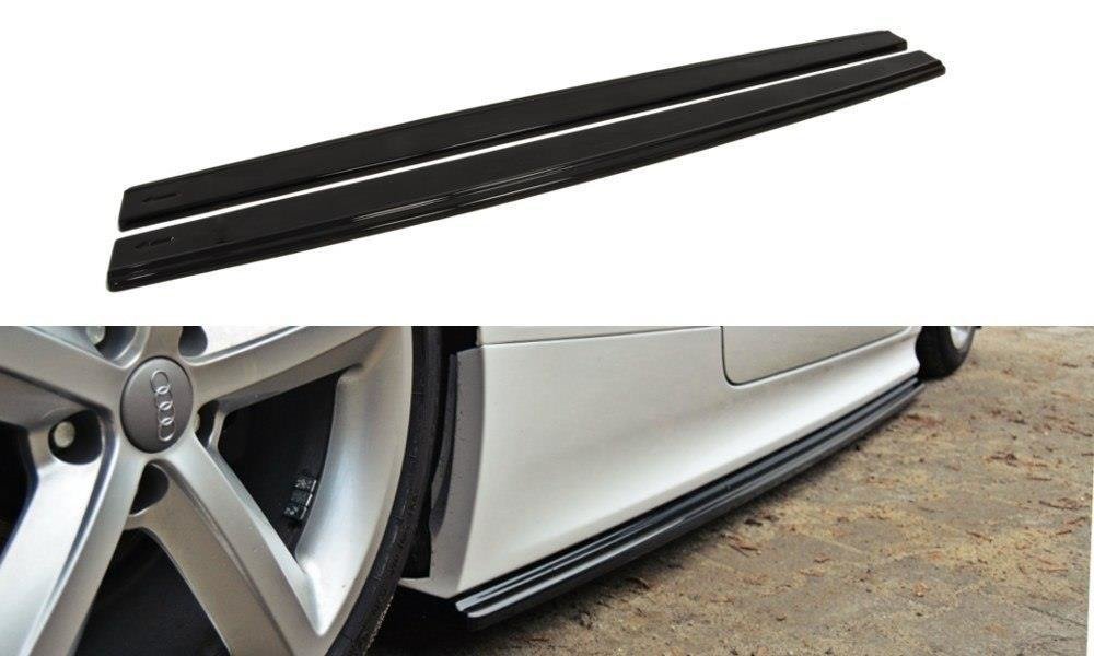 Maxton Design Street+ Seitenschweller Leisten passend für Audi TT RS 8J schwarz Hochglanz