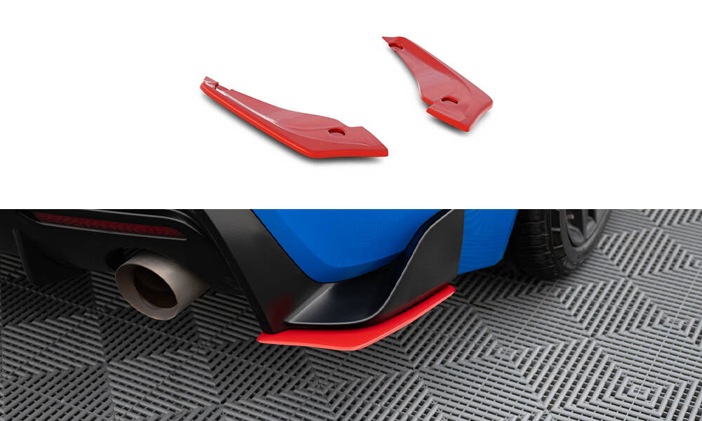 Maxton Design Heck Ansatz Flaps Diffusor V.2 passend für Toyota Supra Mk5 schwarz Hochglanz