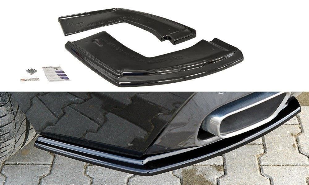Maxton Design Heck Ansatz Flaps Diffusor passend für BMW X6 F16 M Paket schwarz Hochglanz