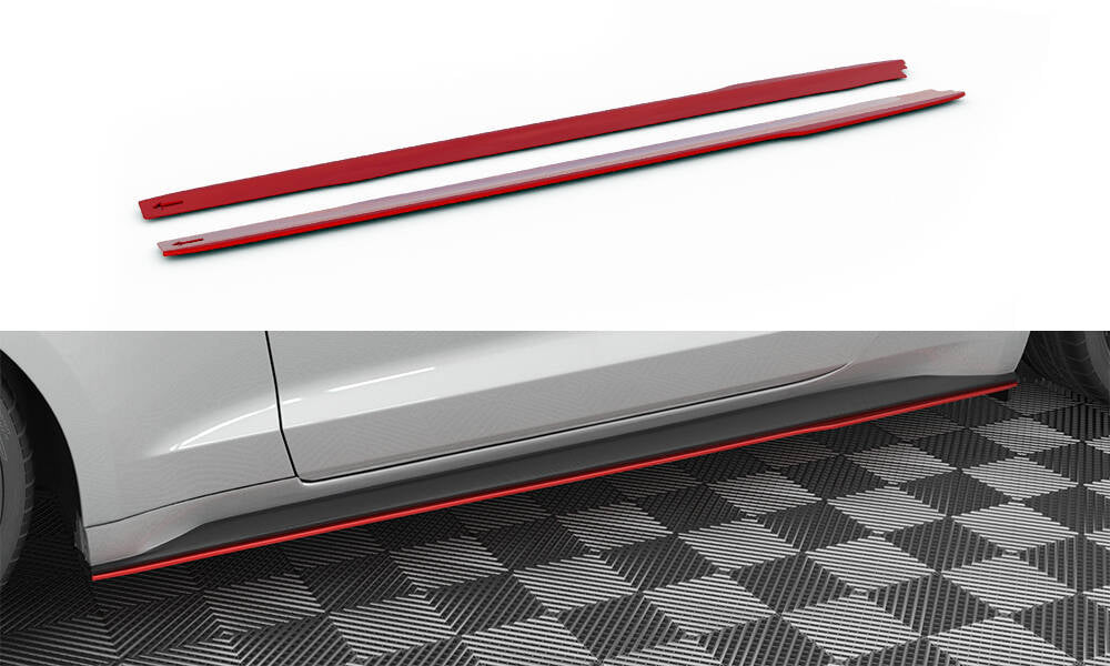 Maxton Design Seitenschweller Ansatz V.2 für Ford Mustang Mk6 Facelift