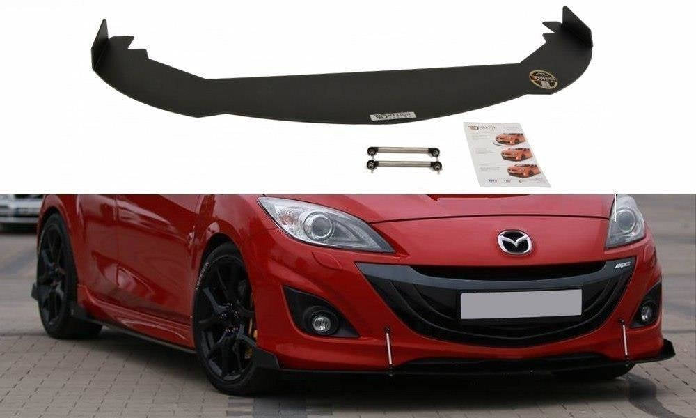 Maxton Design Racing Street+ Spoilerlippe Front Ansatz passend für MAZDA 3 MK2 MPS