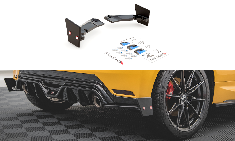 Maxton Design Heck Ansatz Flaps Diffusor + Flaps passend für V.4 Toyota GR Yaris Mk4