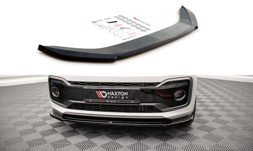 Maxton Design Street+ Spoilerlippe Front Ansatz passend für VW Up GTI schwarz Hochglanz