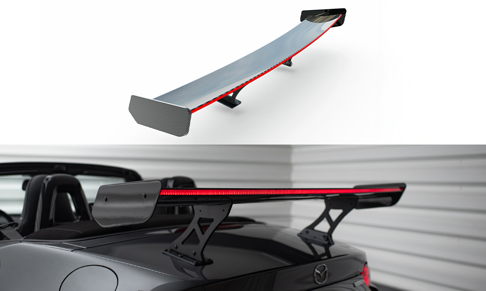 Maxton Design Carbon Spoiler JDM Style + LED Mazda MX-5 ND (Mk4) für Mazda MX-5 Mk4 (ND)