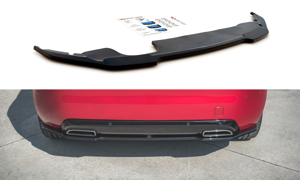 Maxton Design Heckansatz Peugeot 308 GT Mk2 Facelift schwarz Hochglanz für Peugeot 308 Mk2 FL