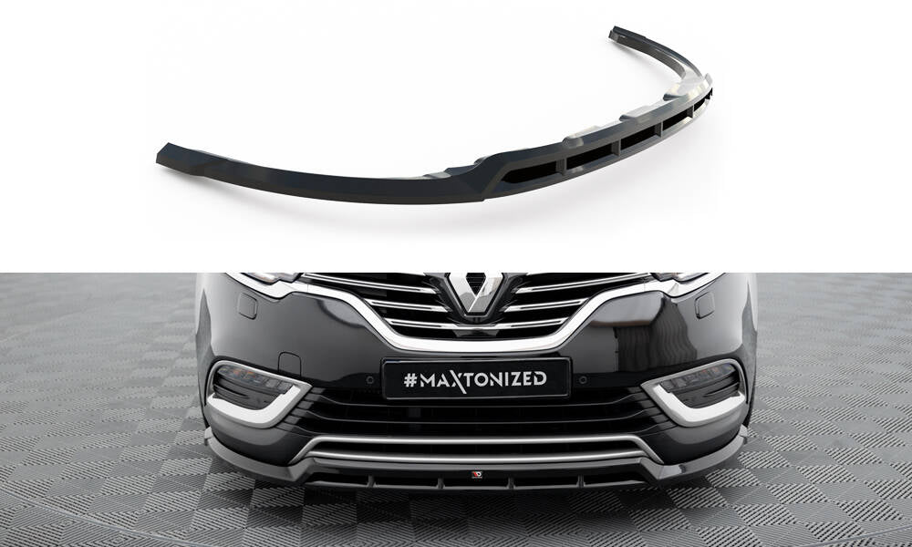 Maxton Design Street+ Spoilerlippe Front Ansatz passend für Renault Espace Mk5 schwarz Hochglanz
