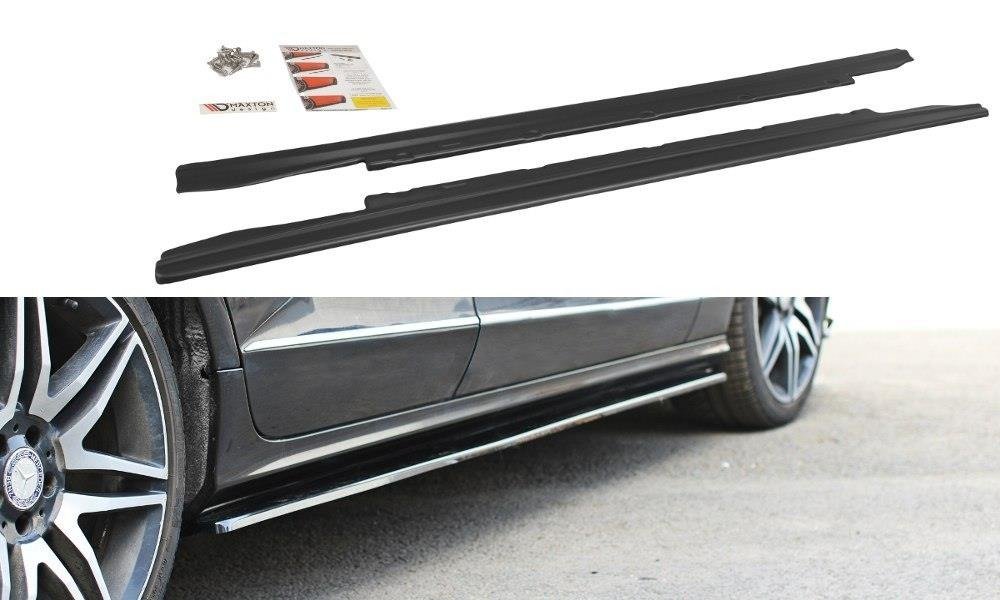 Maxton Design Street+ Seitenschweller Leisten passend für V.1 passend für Mercedes-Benz CLS C218 schwarz Hochglanz