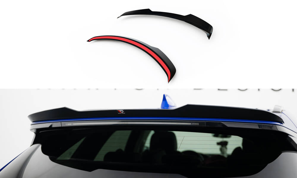 Maxton Design Spoiler CAP passend für Jaguar F-Pace R-Sport X761 Facelift schwarz Hochglanz